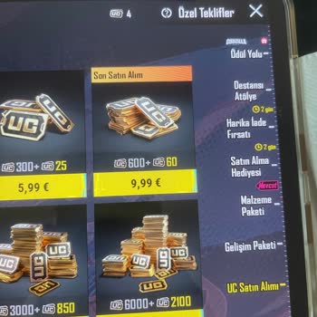 PUBG Mobile UC Yükleme Sorunu