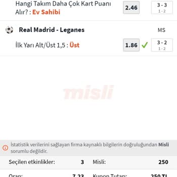 Kupon Hatası: Canlı Maç İzlerken Yanıltıcı Bilgi