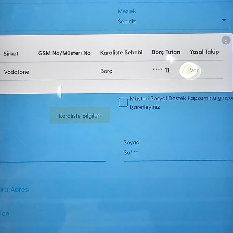 Vodafone Kara Liste Sorunu Ve Çözüm Beklentisi