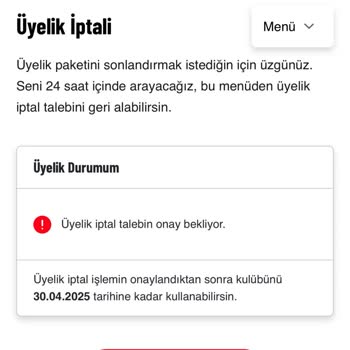 Yanıltıcı Üyelik Yenileme Bilgisi Ve İptal Talebi