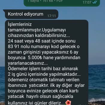 Yanıltıcı Mesajlarla Yapılan Hane Yardımı Vaadi