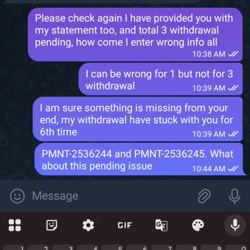 1win Did Not Credit My Withdrawals Even After 72 Hours and Multiple Attempts