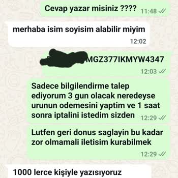 İptal Edilemeyen Alışveriş Ve İletişim Sorunları