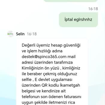 Spinco84.com'da Para Çekme Sorunu Ve Güven Kaybı