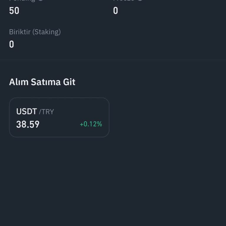Binance TR Uygulamasında Tether Transferi Sorunu