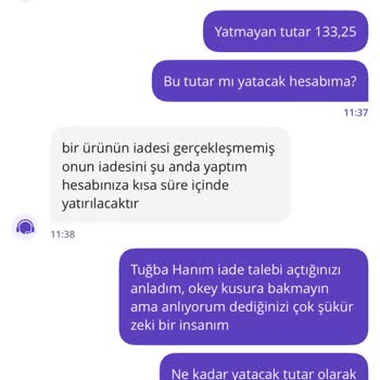 Yanlış Ürün İadesinde Eksik Para İadesi Sorunu