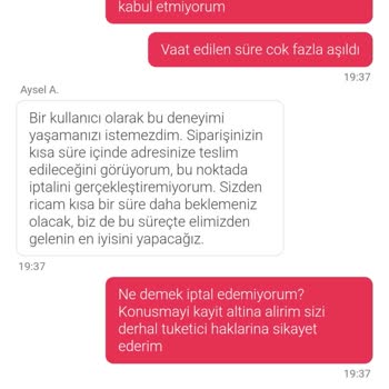 Yemeksepeti'nde Soğuk Yemek Ve İlgisiz Müşteri Hizmetleri