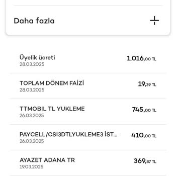 Axess Platin MC Kart Aidatı İadesi Talebi Ve Yasal Uyarı