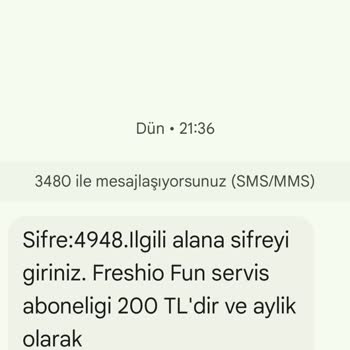 Freshio Fun İzinsiz Abonelik Ve Geri Ödeme Sorunu