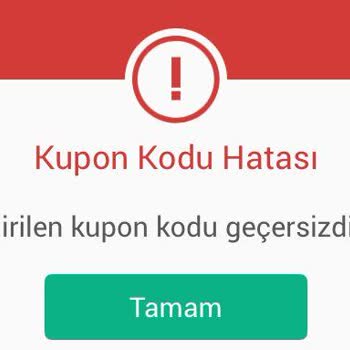 Kupon Kodları Ve Yetersiz Destek
