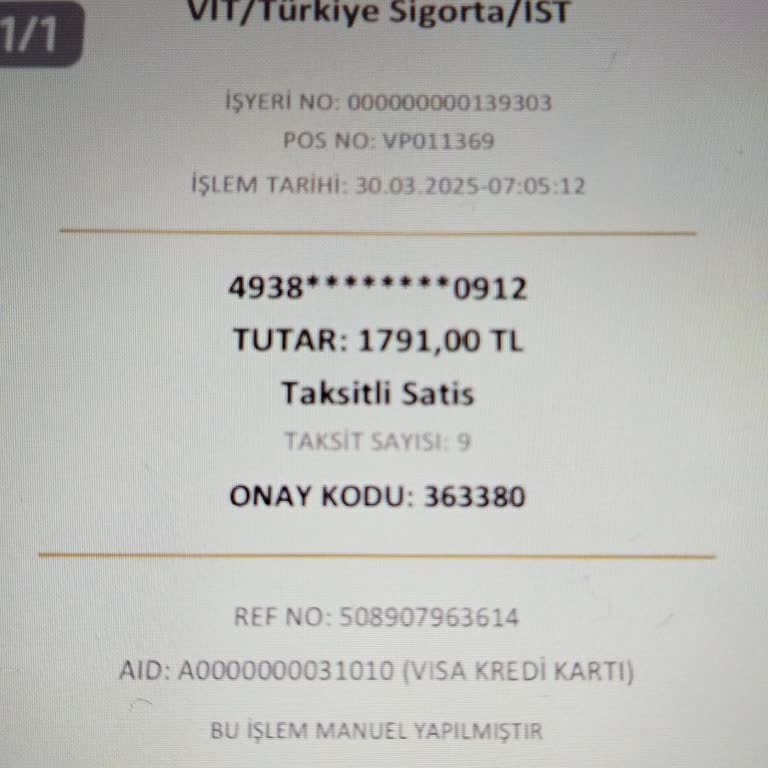 Bilinç Dışı Çekim: Vit Türkiye Sigorta İle Yaşanan Kredi Kartı Sorunu