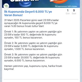 Bonus Kampanyasında Bilgilendirme Eksikliği