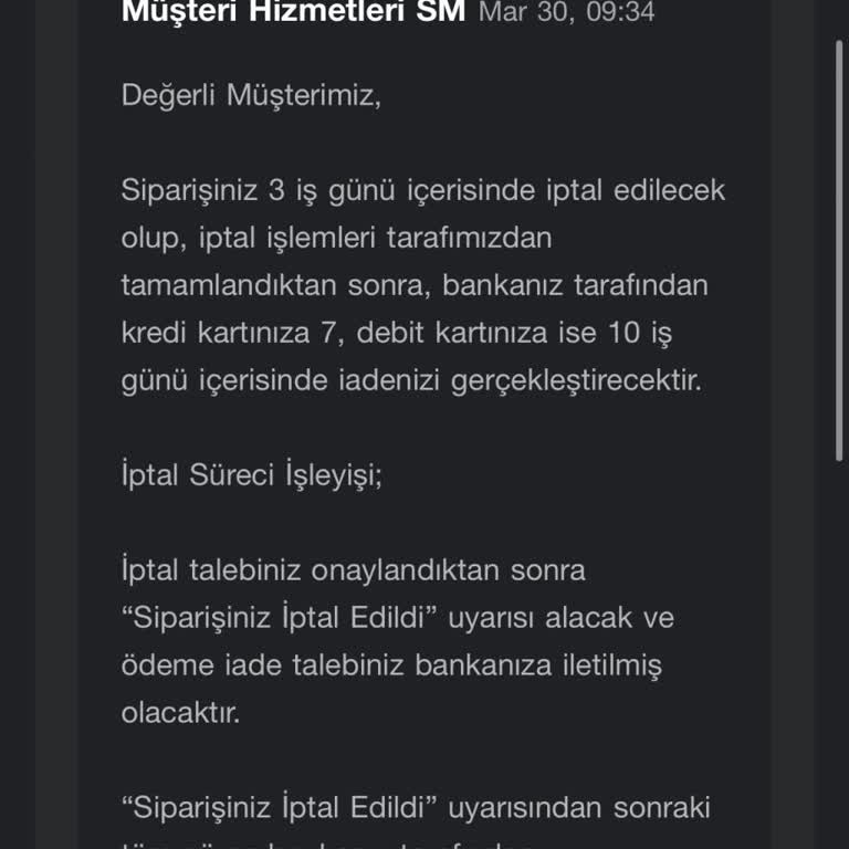 Kargolanmayan Ürün Ve Geciken İade Süreci