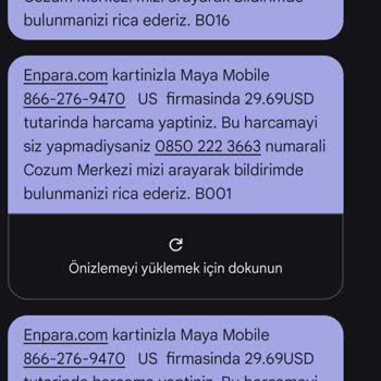 Kredi Kartımdan Onaysız Yapılan İşlemler