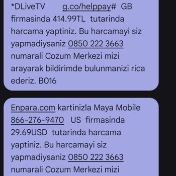 Kredi Kartımdan Onaysız Yapılan İşlemler