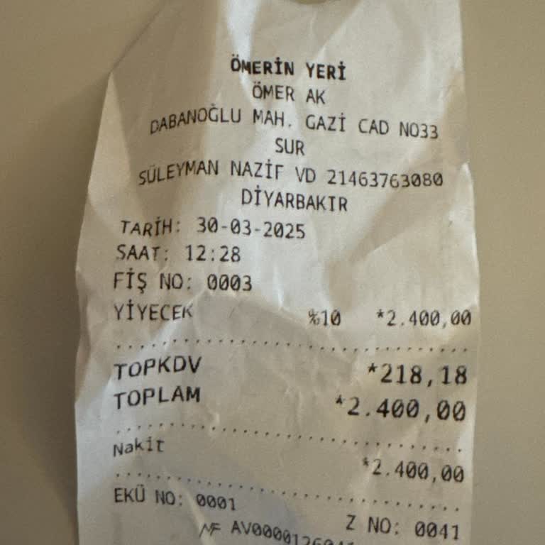 Kötü Hizmet Ve Hijyen Sorunları