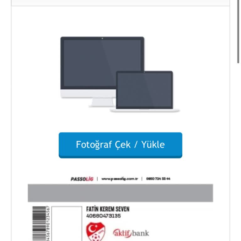 Passolig Kart Başvurusunda Fotoğraf Yükleme Sorunu