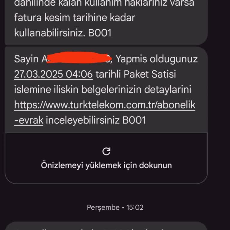 Türk Telekom Müşteri Hizmetlerine Ulaşamama Ve Yanıltıcı Paket İptali