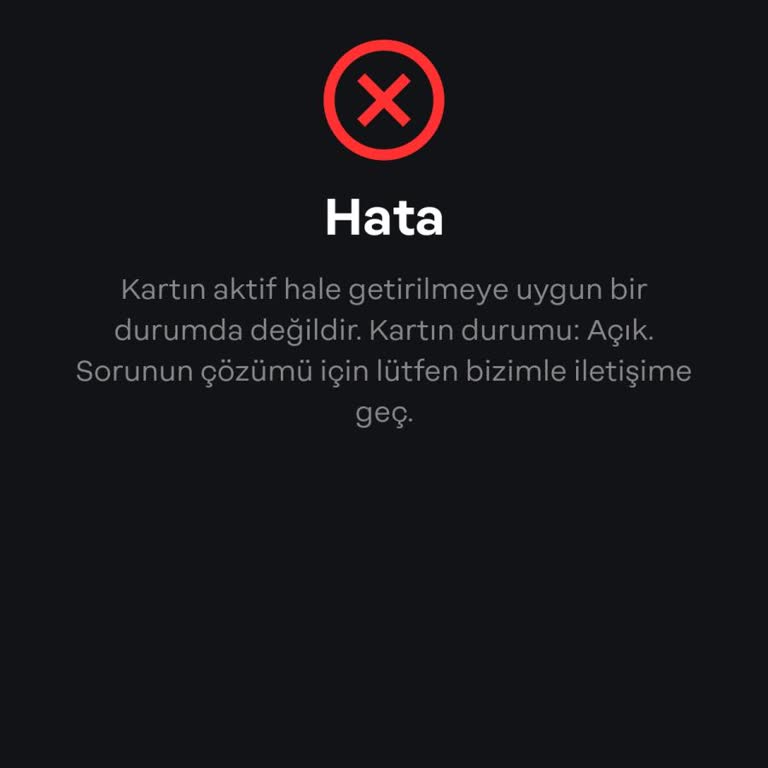Papara Kart Aktivasyon Sorunu: Sürekli Başarısızlık