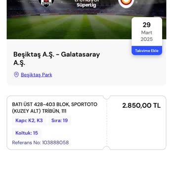 Yanlış Tribüne Yönlendirme Ve Bilet Ücreti İadesi Talebi