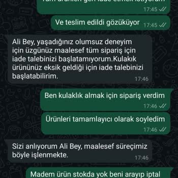 A101 Kapıda Uygulamasında Eksik Ürün Teslimatı