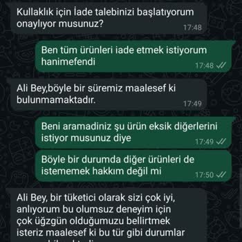 A101 Kapıda Uygulamasında Eksik Ürün Teslimatı