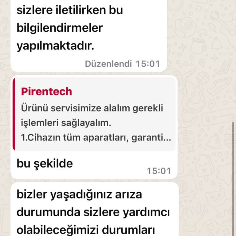 Eksik Parçalar Ve Çalışmayan Ürünle Mağduriyet