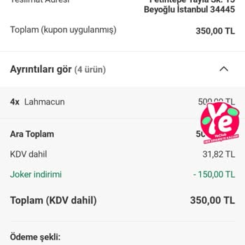 Yemek Sepeti Ve Restoran Arasında Kalan Sipariş