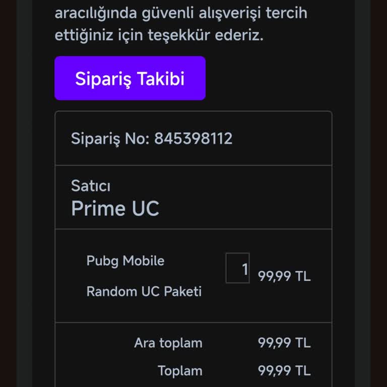 Prime UC'den Aldığım Paket Halen Elime Ulaşmadı!