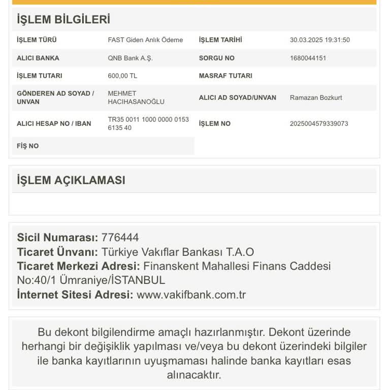 Yatırım İadesi Ve Tehditler