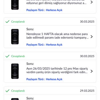 Pazarama'da İptal Edilen Siparişin İadesi 6 Gün Geçmesine Rağmen Yapılmadı