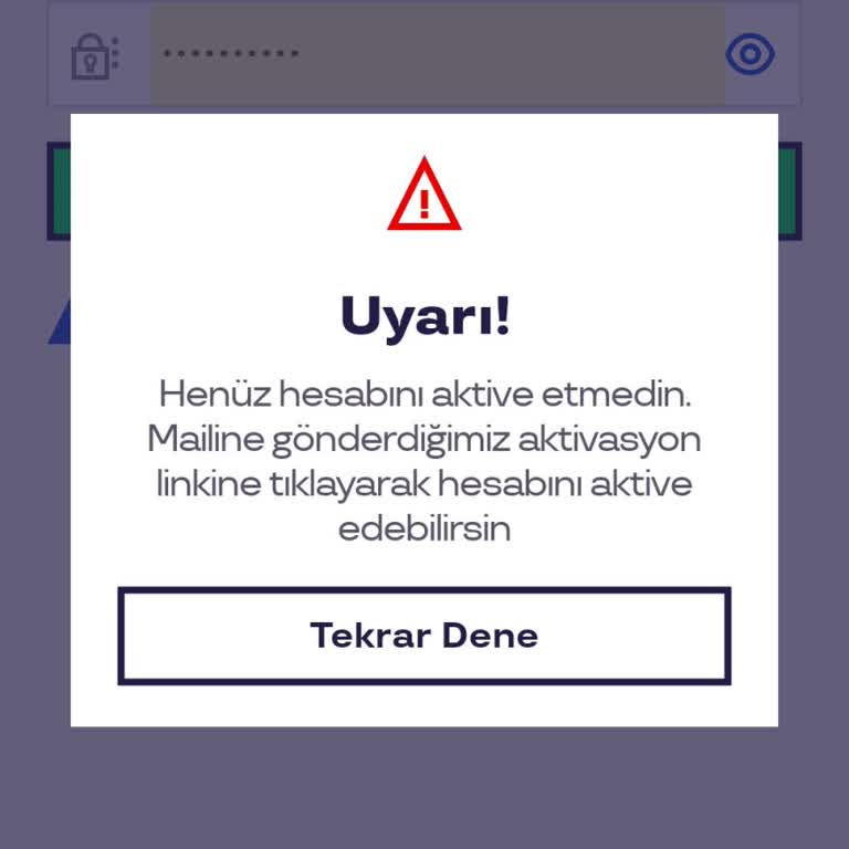 Aktivasyon Kodu Gelmiyor, Hesabımı Aktive Edemiyorum