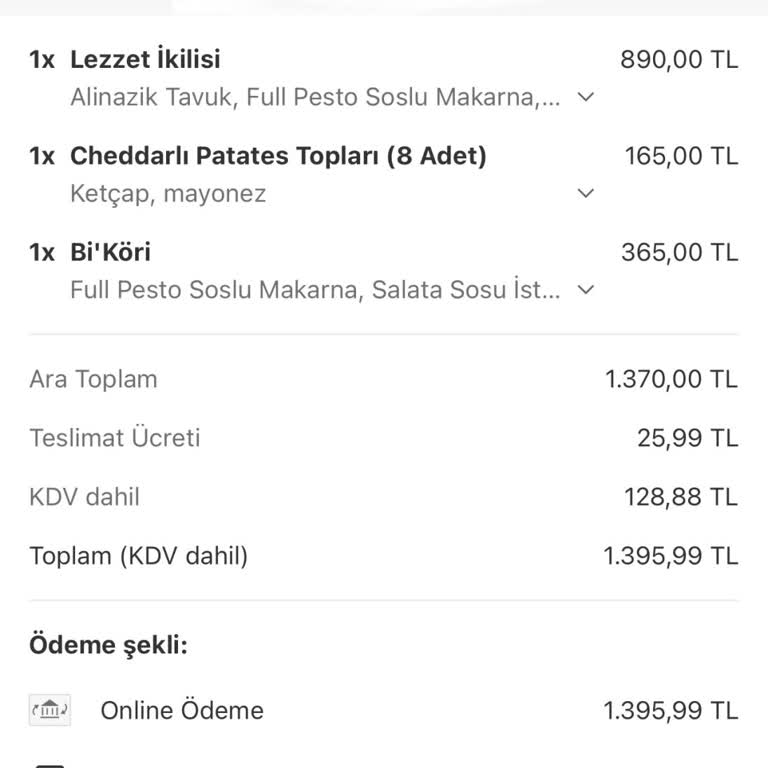 Teslim Edilmeyen Sipariş Ve İade Edilmeyen Para