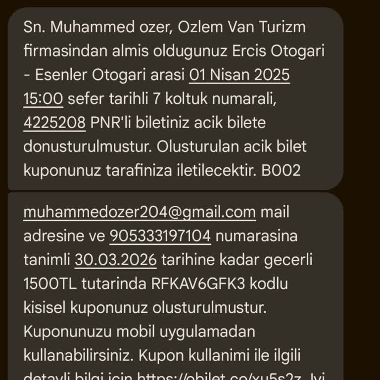 Yanlışlıkla Kupona Çevrilen Bilet İptali