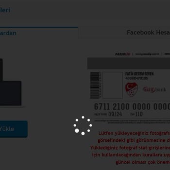 Passolig Kart Fotoğraf Yükleme Sorunu