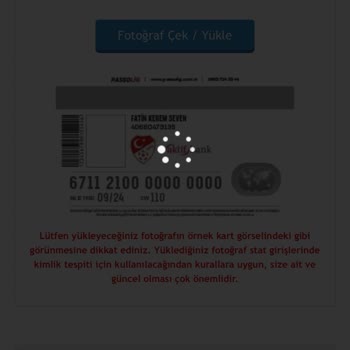 Passolig Kart Başvurusunda Fotoğraf Yükleme Sorunu
