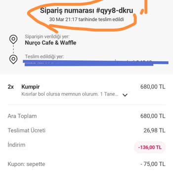 Yemeksepeti'nde Soğuk Ve Dağılmış Kumpir Krizi