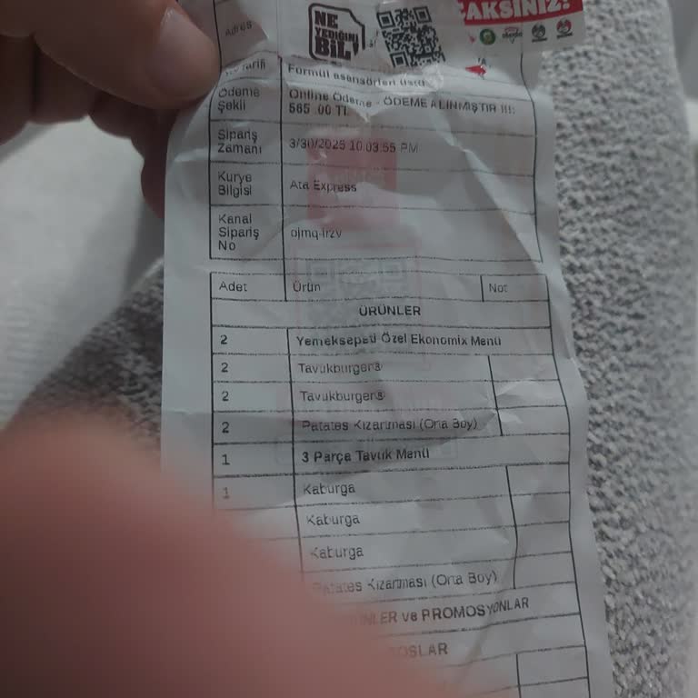 Eksik Ve Soğuk Siparişe Yetersiz Çözüm