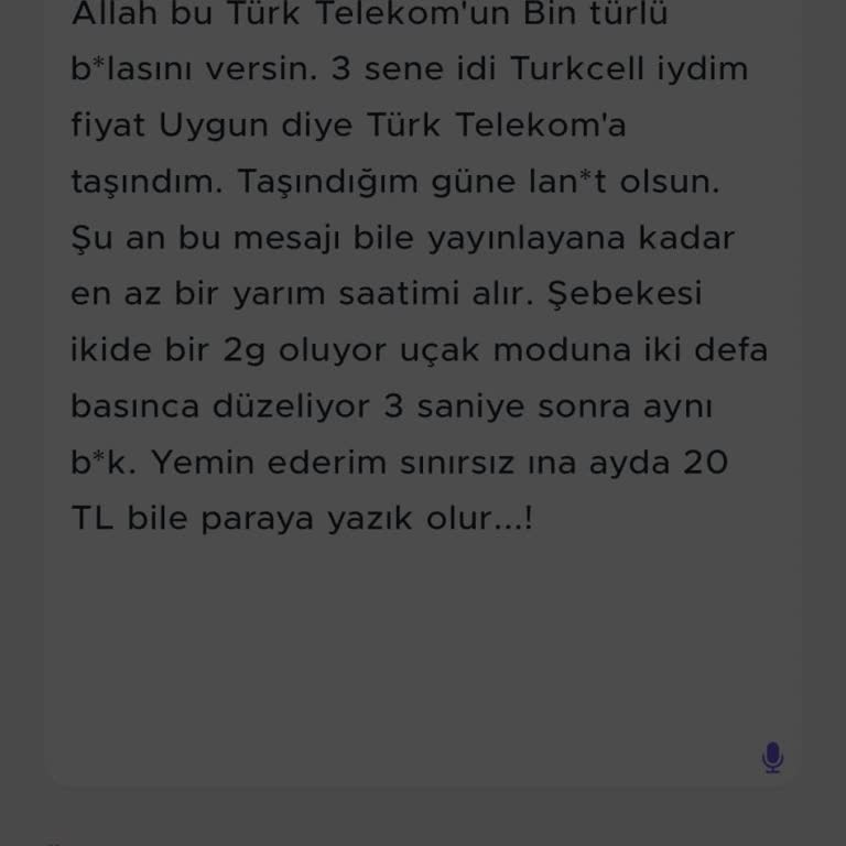 Türk Telekom'un Sürekli Kesilen Şebeke Sorunu