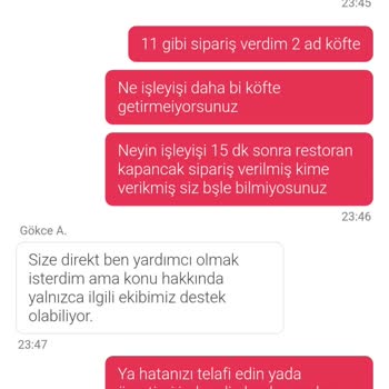 Yemeksepeti İle İletişim Kopukluğu Ve Teslimat Sorunu