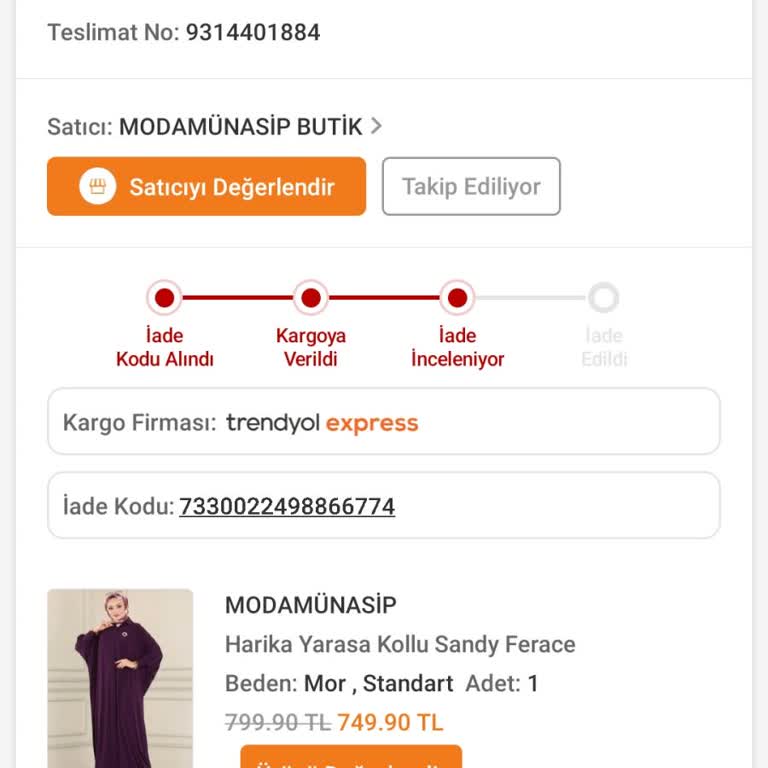 Trendyol'da İade Sorunu Ve Geciken Ürünler