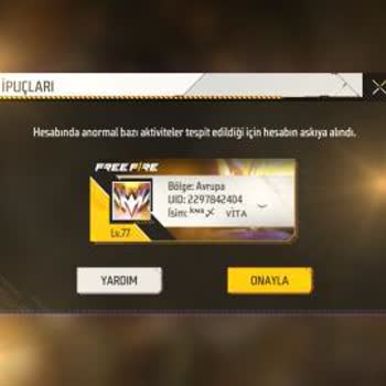 Hesabım Sebepsizce Askıya Alındı, Yardım Bekliyorum!