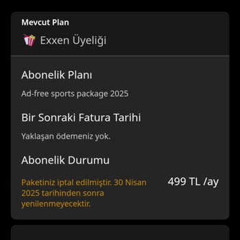 Exxen Üyeliğinde Gizli Ücret Kesintisi Şoku