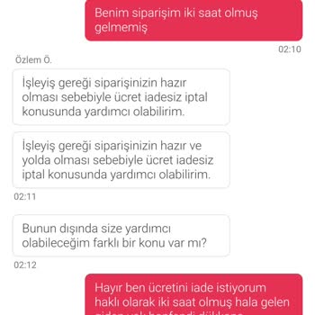 Yemek Sepeti'nde Teslimat Sorunu Ve İade Mağduriyeti