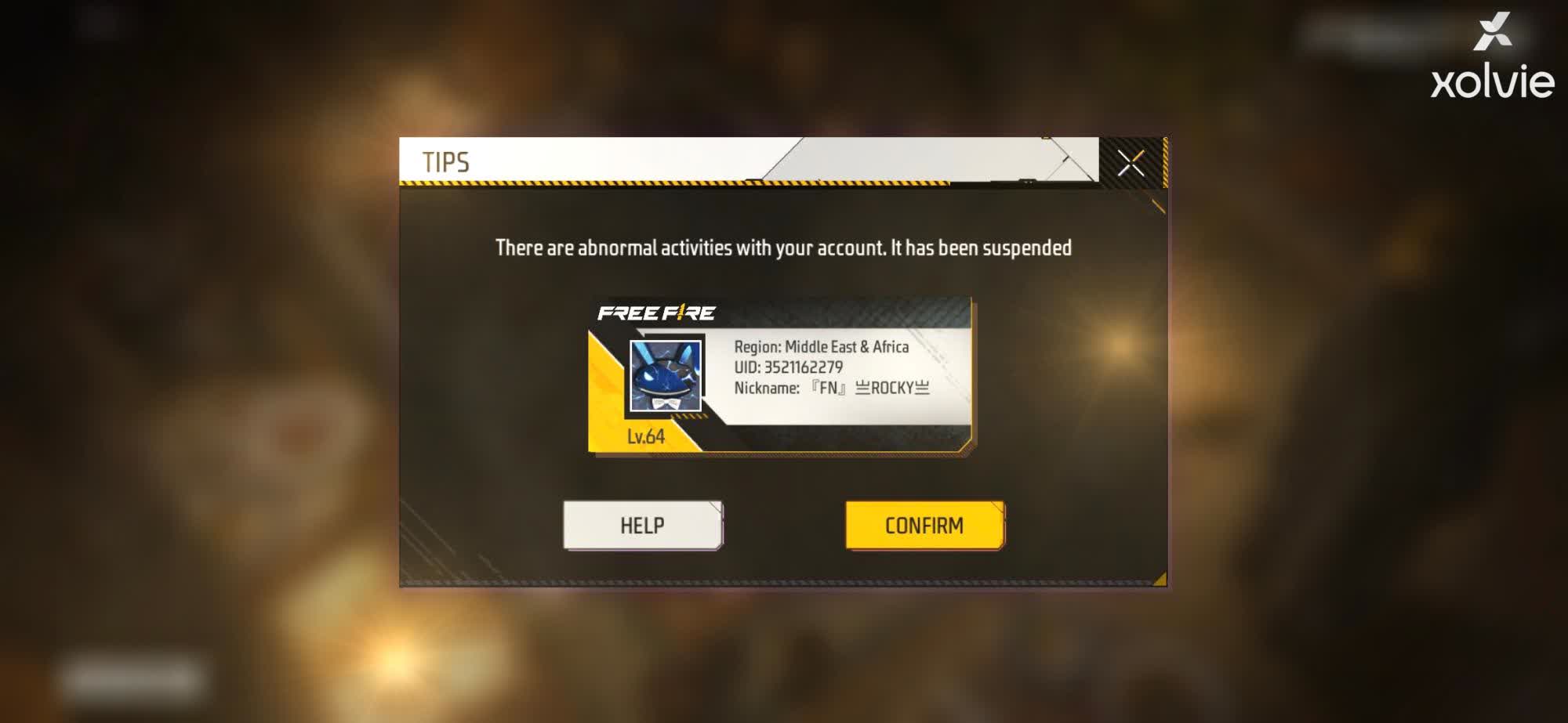 Garena Free Fire Garena, Please Unban My FF Account - Xolvie