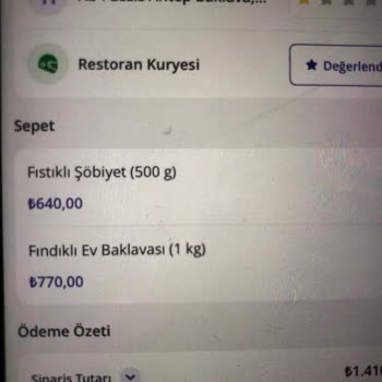 AB-ı Leziz Giresun Şube Siparişim Yanlış Gönderildi!