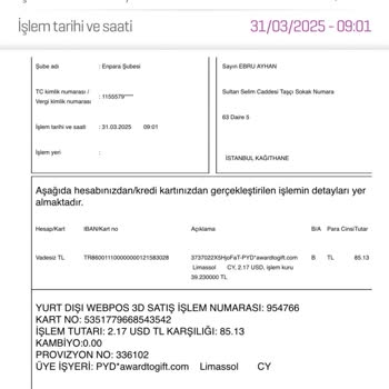 Watsons Anket Hediye Kutusu Yanıltması: Beklenmedik Ücret Kesintisi