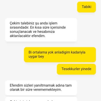 Çekim Talebi Sonrası Hesap Engeli
