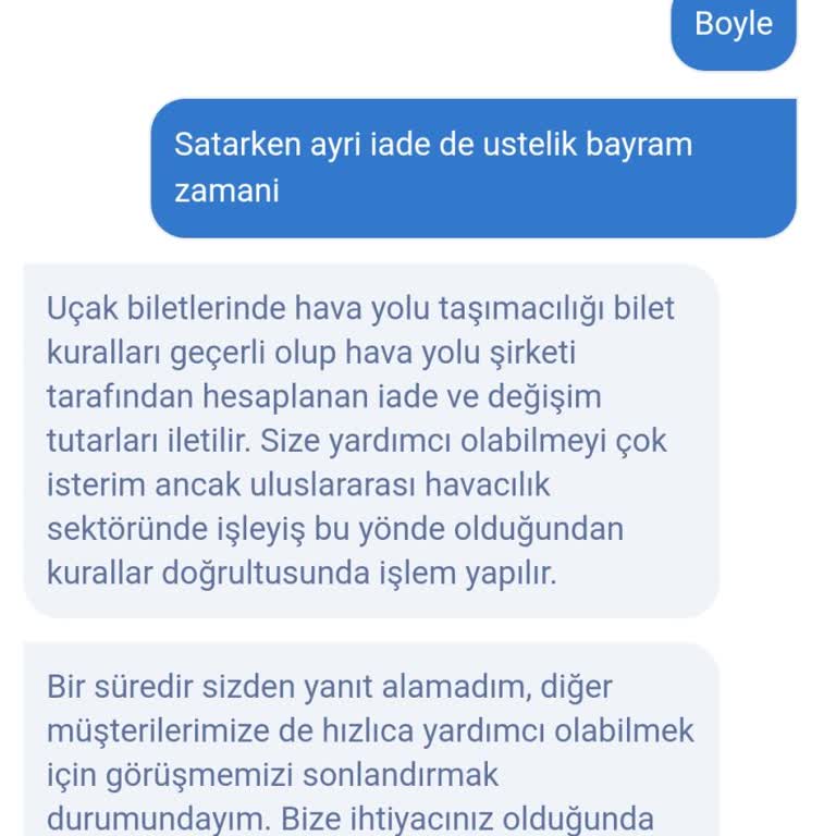 Ajet Bilet İadesinde Şaşırtıcı Dengesizlik