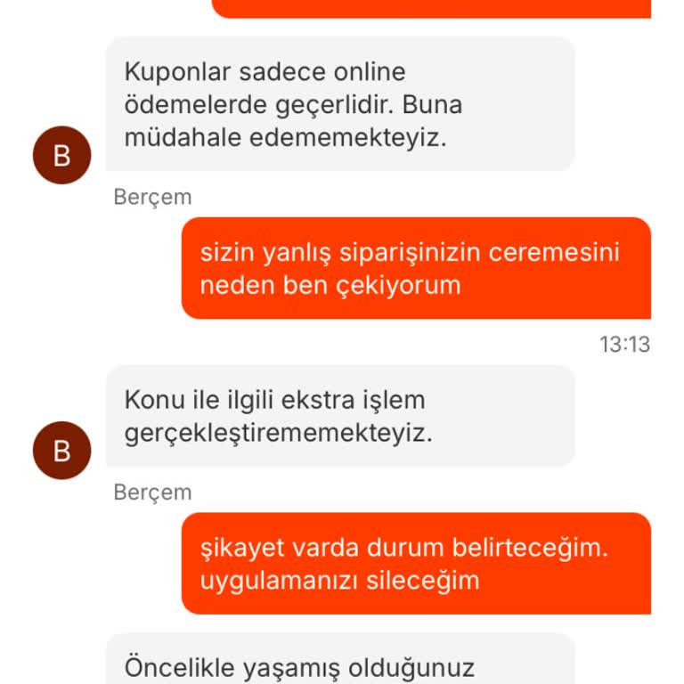 Yanlış Ürün Ve Yetersiz Çözüm Süreci